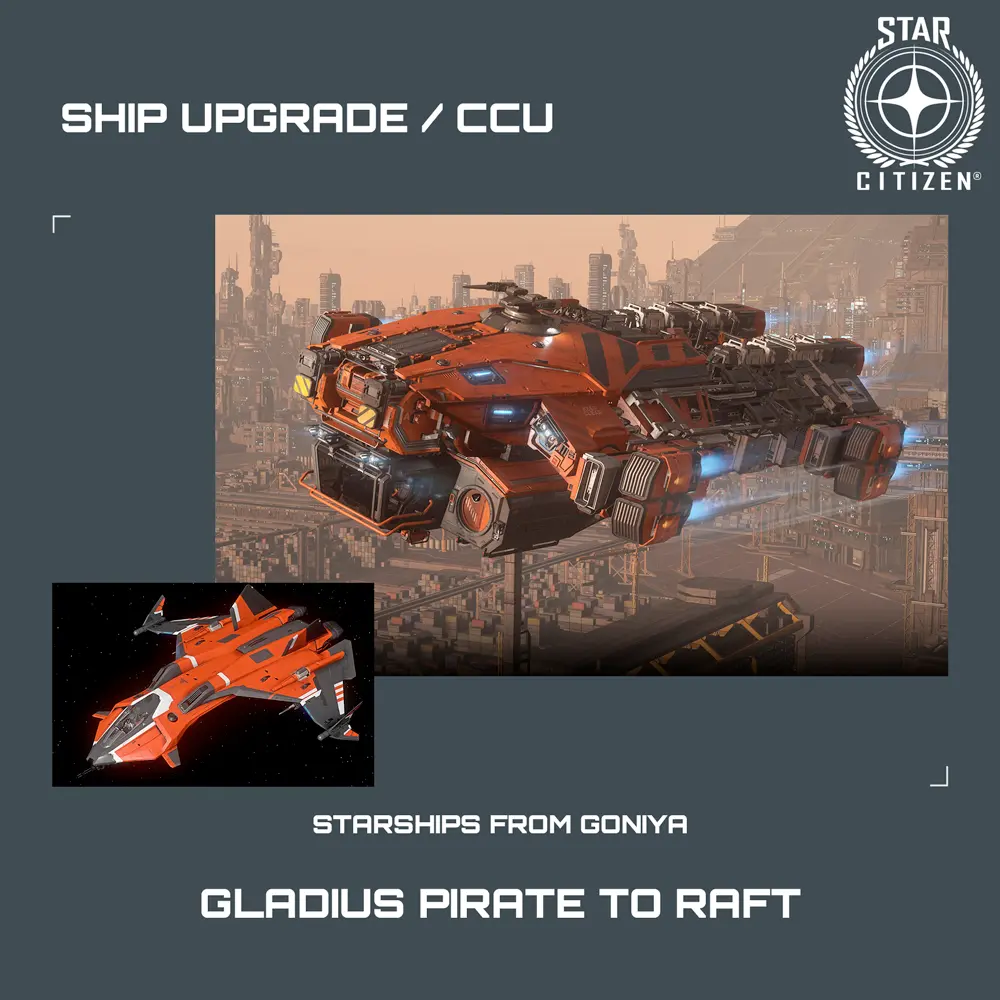Gladius Pirate to Raft