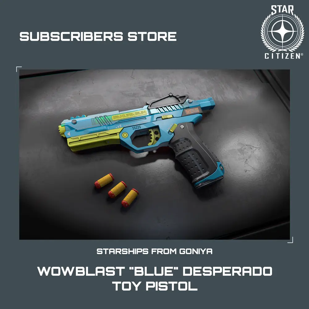 WowBlast "Blue" Desperado Toy Pistol