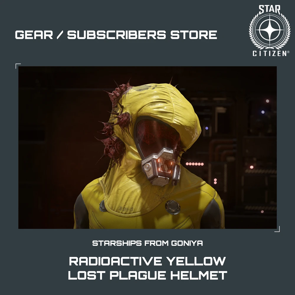 Radioactive Yellow Lost Plague Helmet