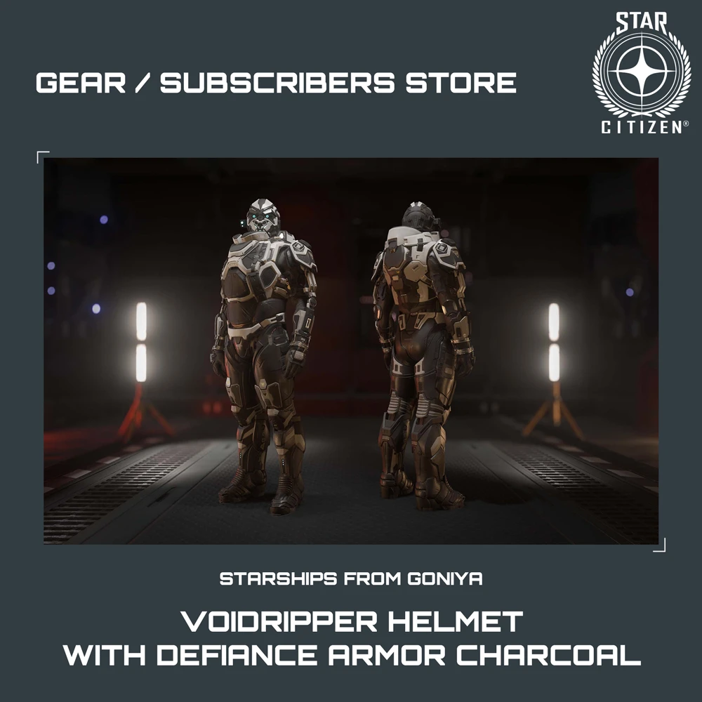 Voidripper Helmet with Defiance Armor Charcoal