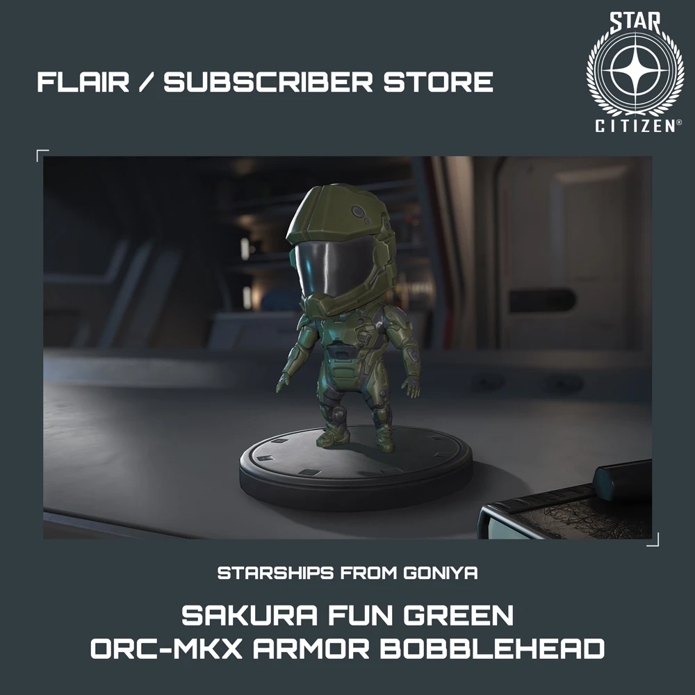 Sakura Fun Green ORC-mkX Armor Bobblehead