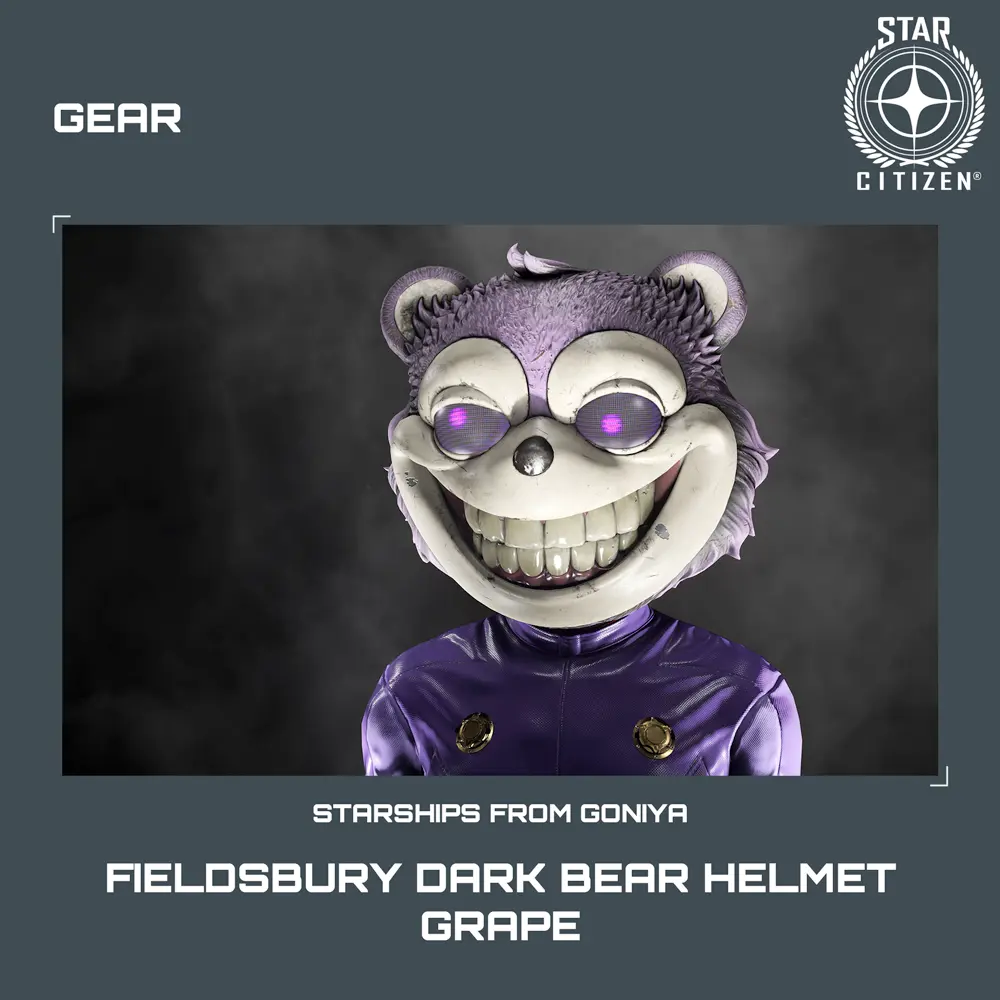 Fieldsbury Dark Bear Helmet – Grape