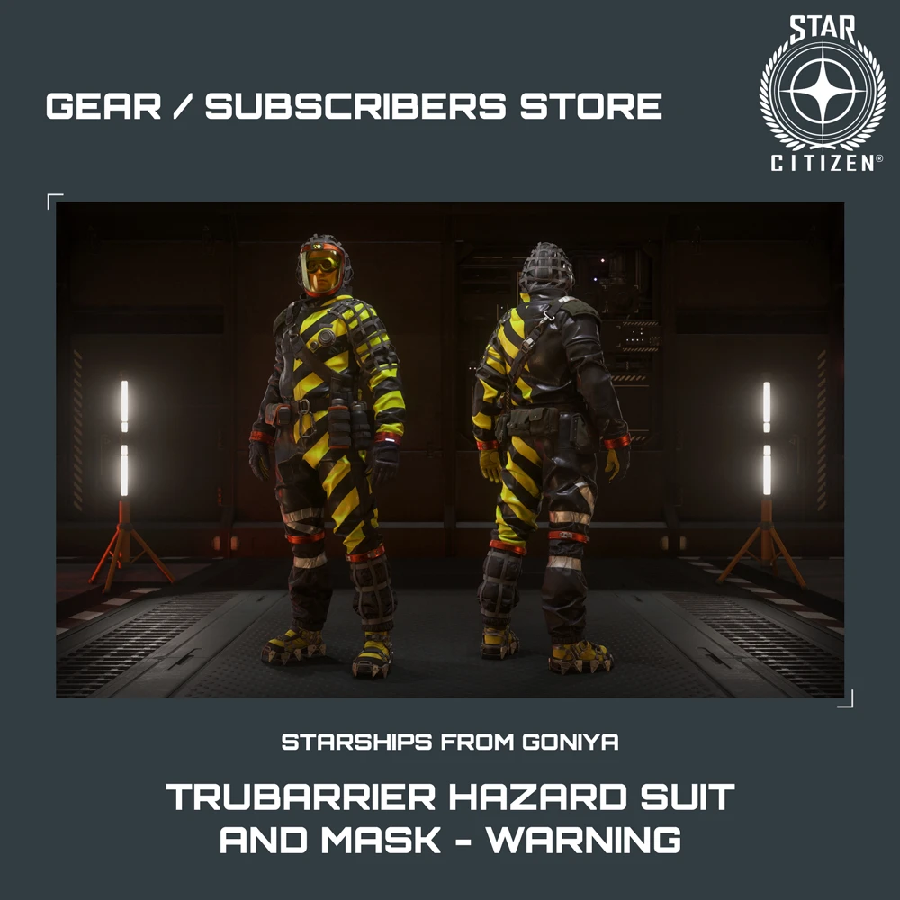 TruBarrier Hazard Suit and Mask - Warning