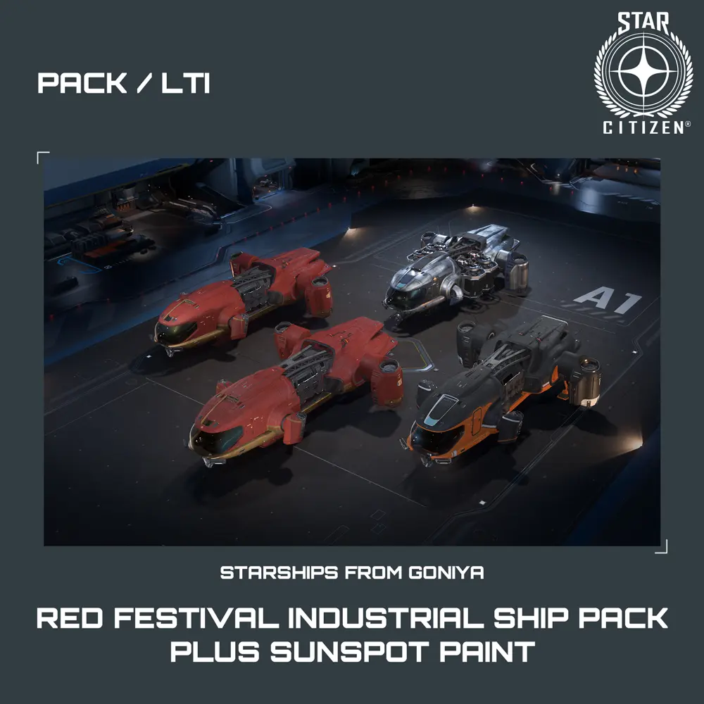 Red Festival Industrial Ship Pack plus Sunspot Paint - LTI