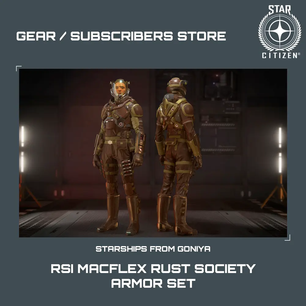 RSI MacFlex Rust Society Armor Set
