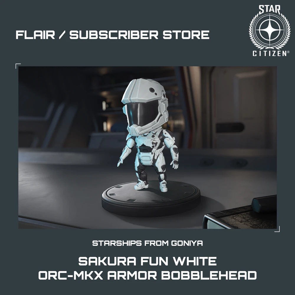 Sakura Fun White ORC-mkX Armor Bobblehead
