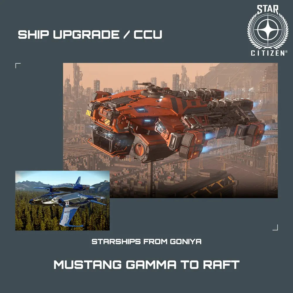 Mustang Gamma to Raft