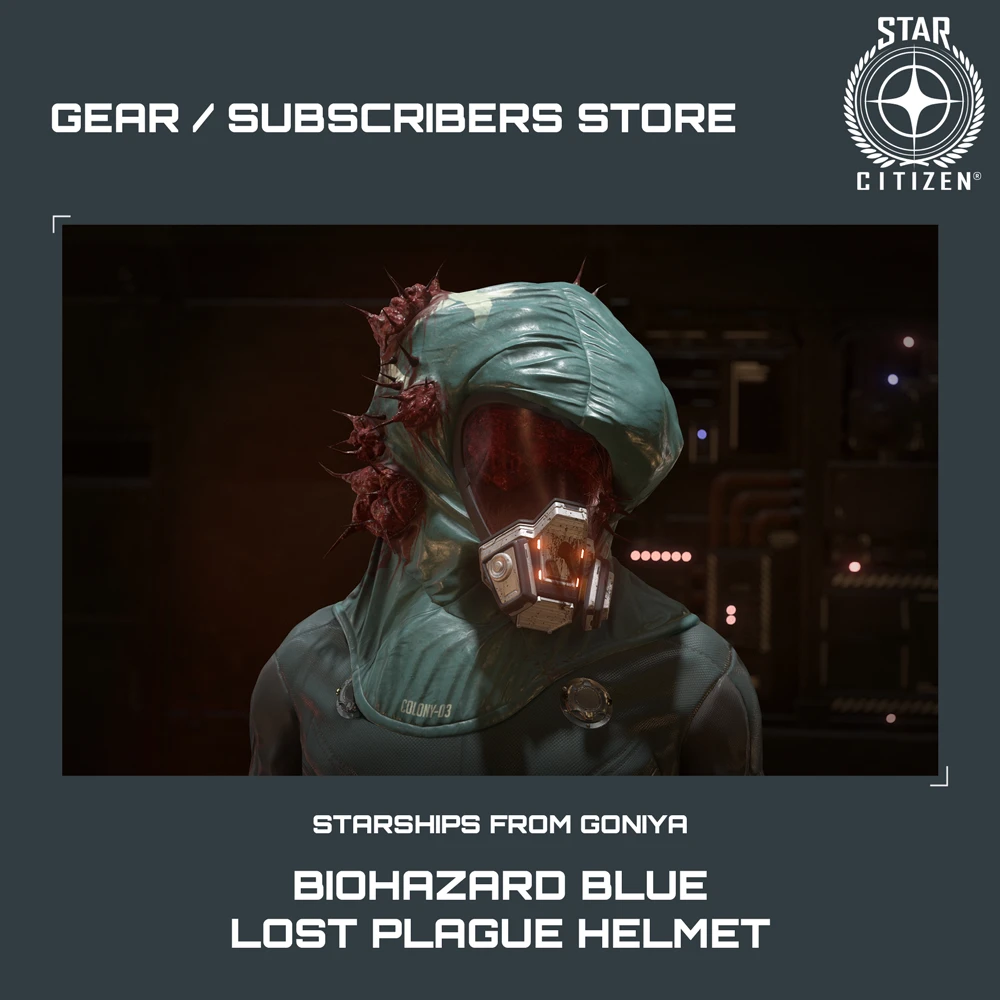 Biohazard Blue Lost Plague Helmet