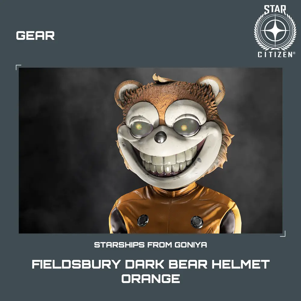 Fieldsbury Dark Bear Helmet – Orange